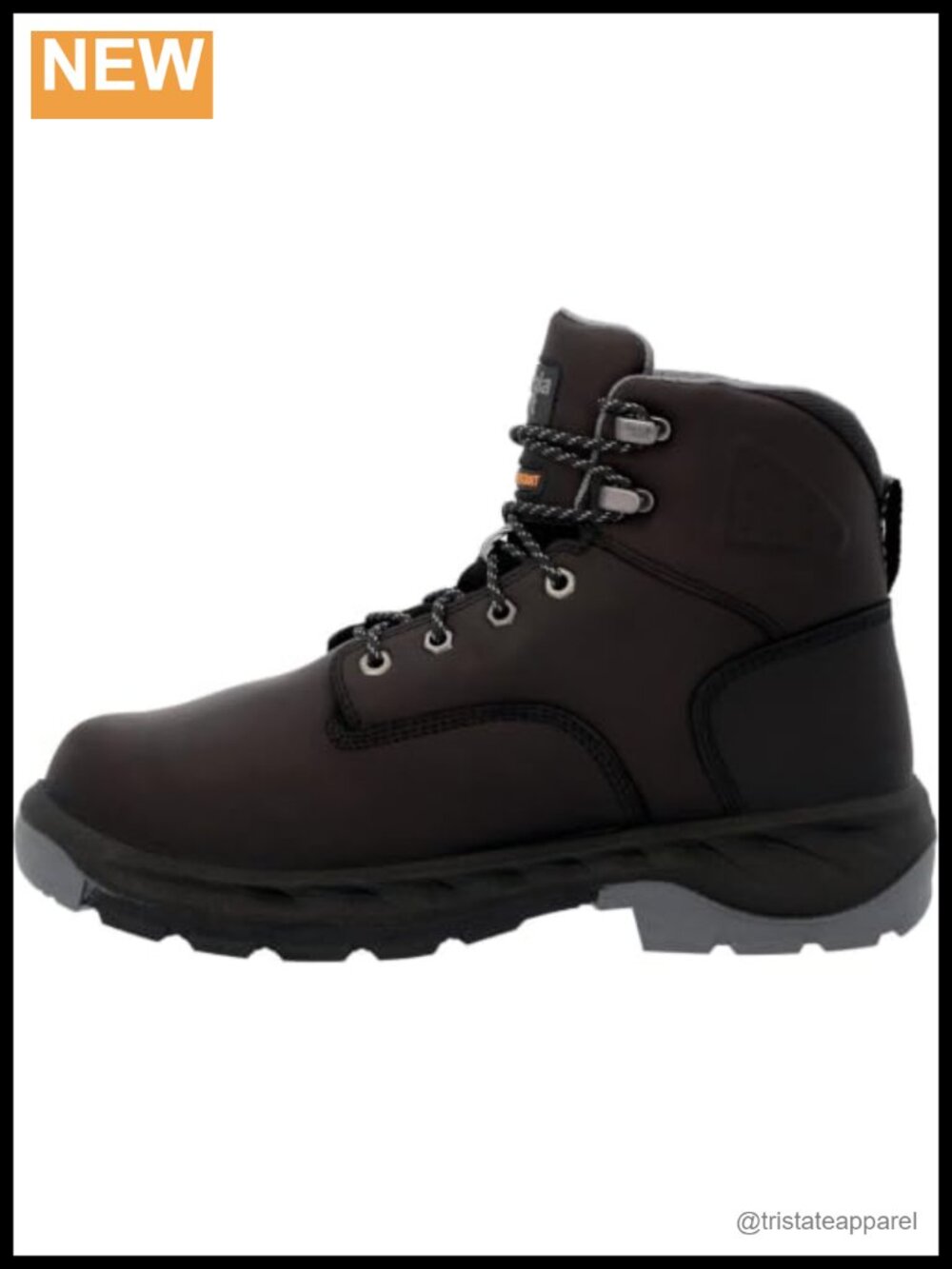 Men's Full-Grain Leather Work Boots Alloy Toe Puncture Resistant 6"